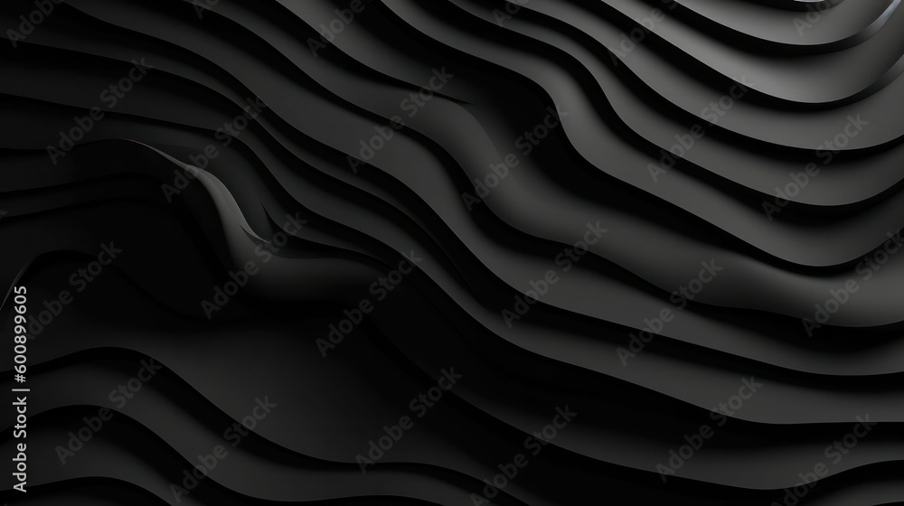 abstract black background illustration. Generative AI