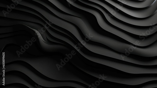 abstract black background illustration. Generative AI