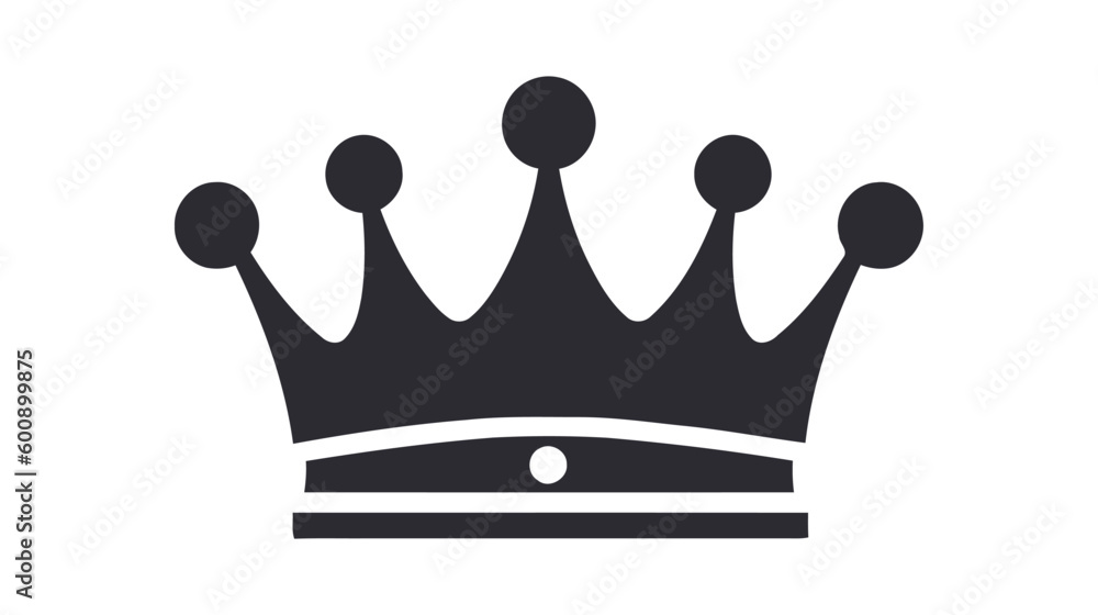 Crown Icon in trendy flat style isolated on white background. Vector illustration Crown Icon in trendy flat style isolated on white background. Vector illustration