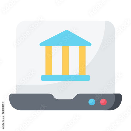 Online Banking Flat Icon