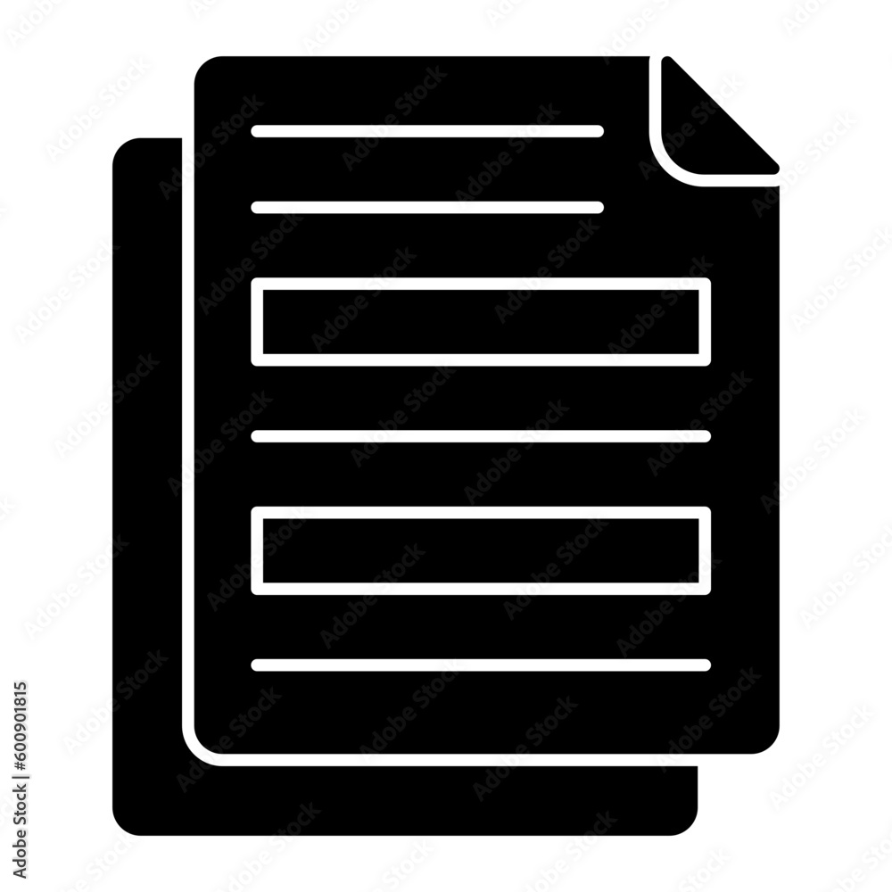 Documents Glyph Icon Documents Glyph Icon