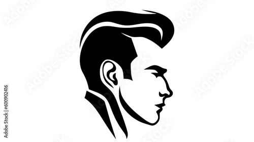 Man vector logo. Icon of man silhouette vector illustration
