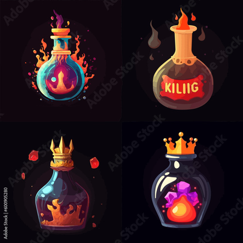 Magic potion and test tube