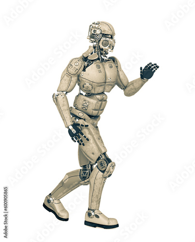 robot test is walking