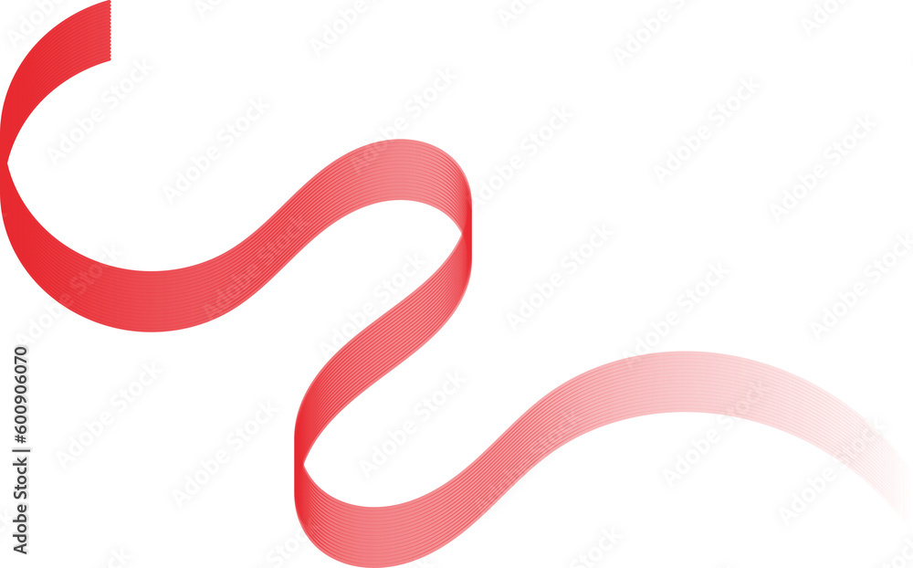 Isolated Red Ribbon Isolated Red Ribbon