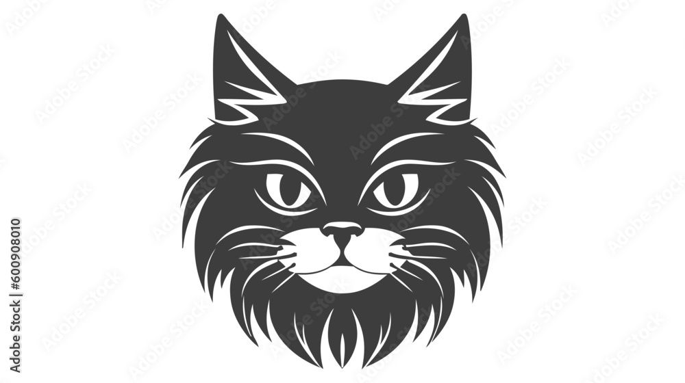 Cat Logo. Vector illustration of cat logo on white background Cat Logo. Vector illustration of cat logo on white background
