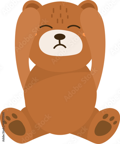 Unhappy Cartoon Bear