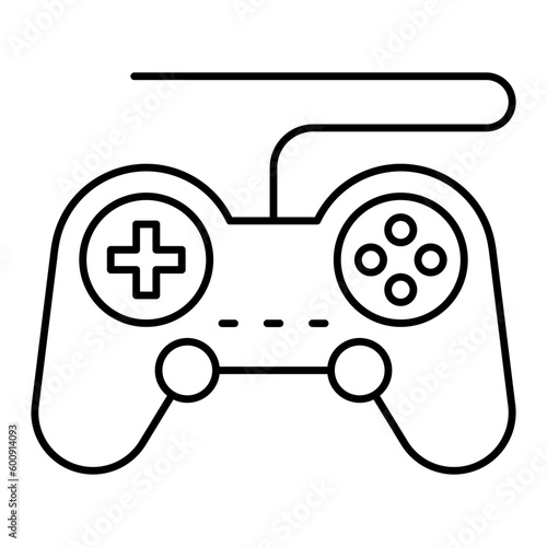 Video Gaming Thin Line Icon