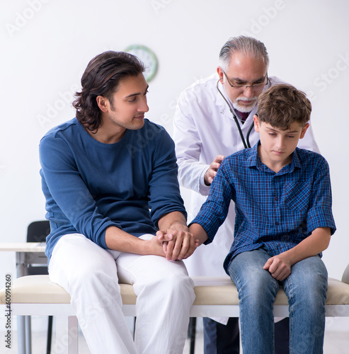 Young boy visiting doctor in hospital © Elnur