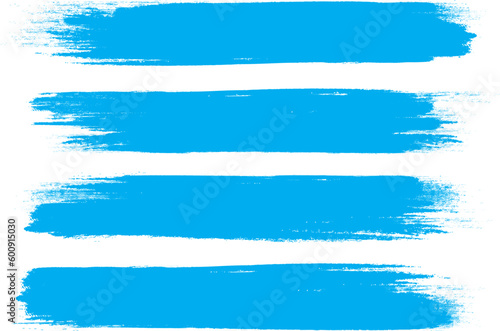 Blue brush stroke set isolated on background. Paint brush stroke vector for ink paint, grunge design element, dirt banner, watercolor design, dirty texture. Trendy brush stroke, vector illustration