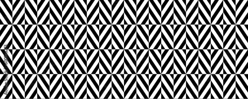 Seamless geometric rhombus pattern. Black white ethnic diamond background. Decorative stripes ornament background. Modern textile fabric design template swatch. Contemporary vector print wallpaper