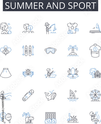 Summer and sport line icons collection. Welding, Machining, Assembly, Construction, Crafting, Designing, Engineering vector and linear illustration. Manufacturing,Molding,Shaping outline signs set