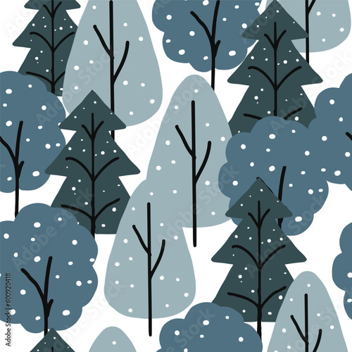 Trendy winter seamless patterns. Cool abstract and winter design. For fashion fabrics, kid’s clothes, home decor, quilting, T-shirts, cards and templates, scrapbook and other digital needs