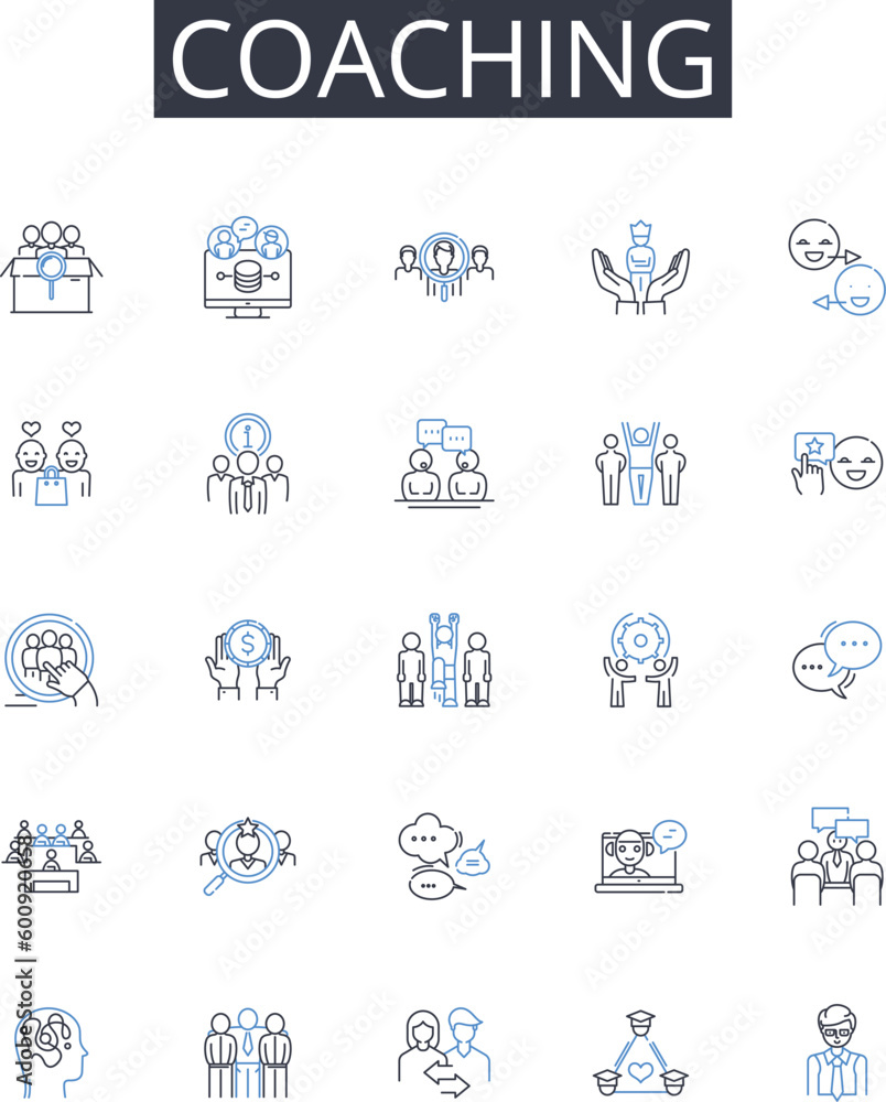Coaching line icons collection. Metaphor, Allegory, Iconography, Significance, Representation, Imagery, Meaning vector and linear illustration. Semiotics,Interpretation,Motif outline signs set Coaching line icons collection. Metaphor, Allegory, Iconography, Significance, Representation, Imagery, Meaning vector and linear illustration. Semiotics,Interpretation,Motif outline signs set