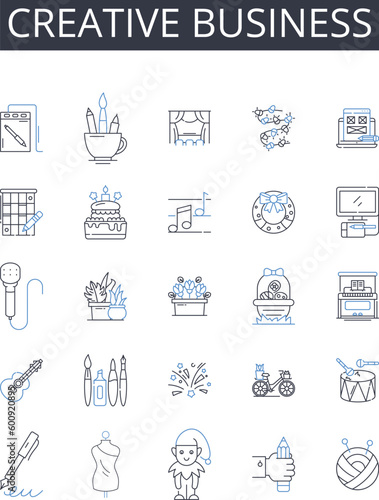 Creative business line icons collection. Bounty, Abundance, Crop, Harvesting, Gather, Yield, Reap vector and linear illustration. Farmers,Fall,Autumn outline signs set