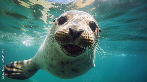 A silly seal making funny faces. AI generated © ArtStage