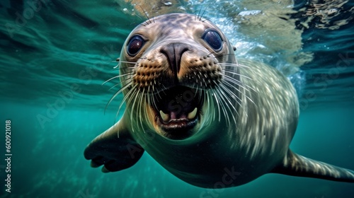 A silly seal making funny faces. AI generated © ArtStage