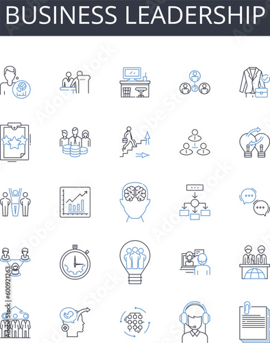 Business leadership line icons collection. Versatility  Resourcefulness  Resilience  Adjustability  Accommodation  Suppleness  Open-mindedness vector and linear illustration. Agility Wavering
