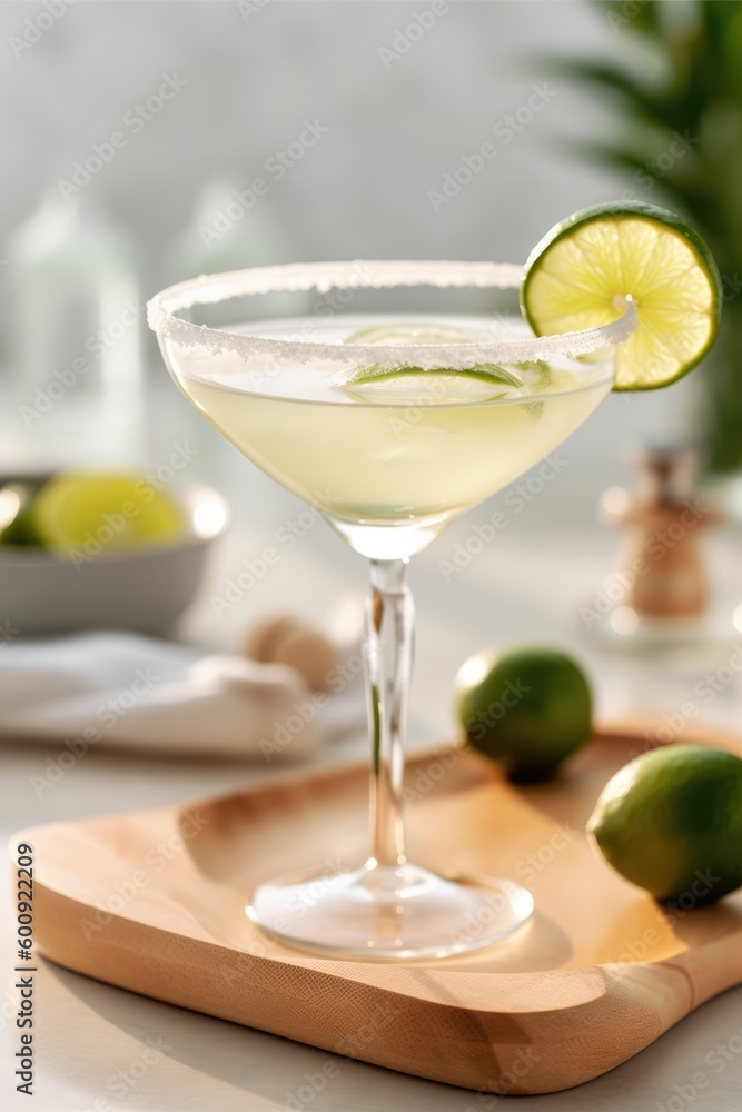 Margarita cocktail. Generative AI Margarita cocktail. Generative AI