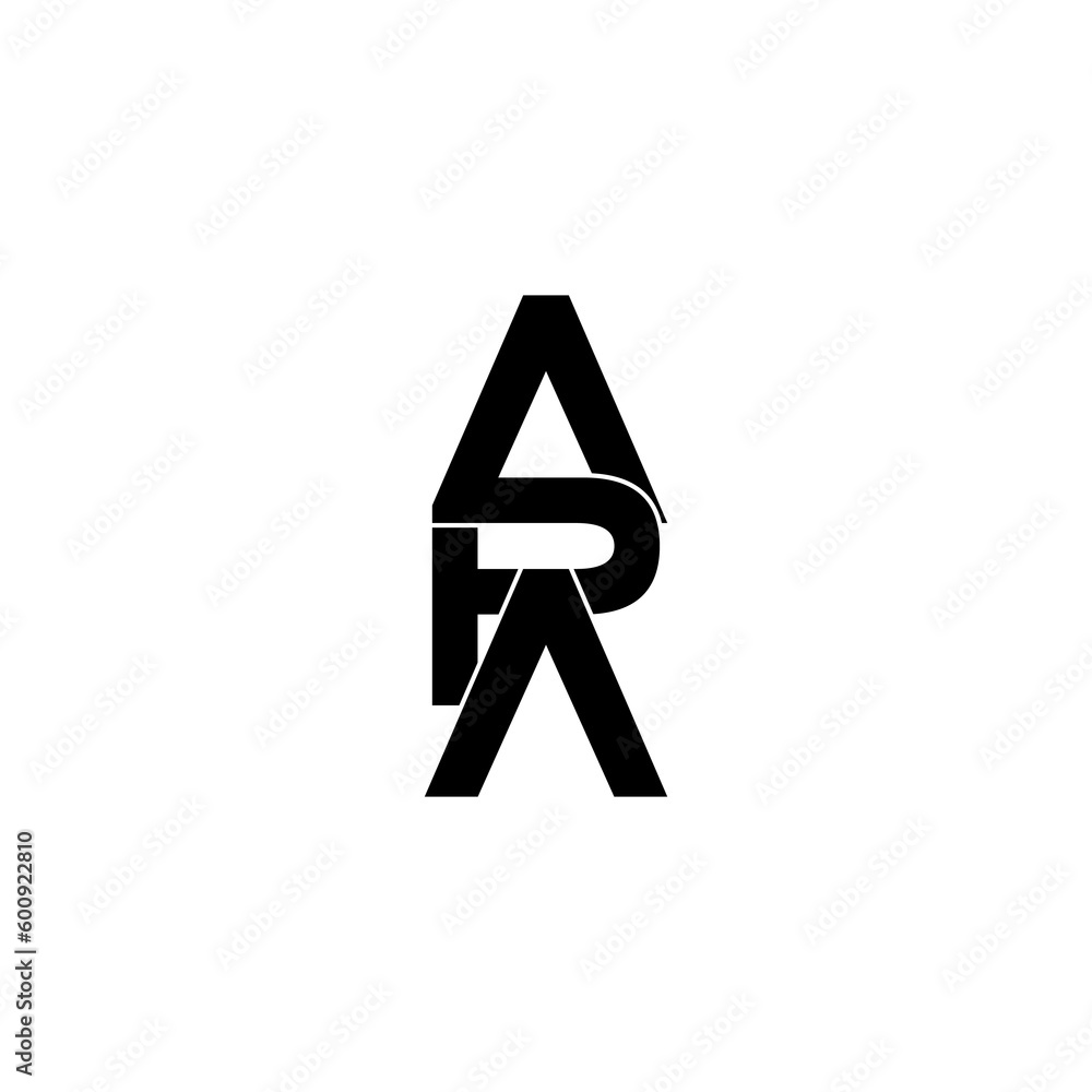 apa lettering initial monogram logo design - obrazy, fototapety, plakaty 
