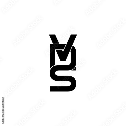 vds initial letter monogram logo design photo