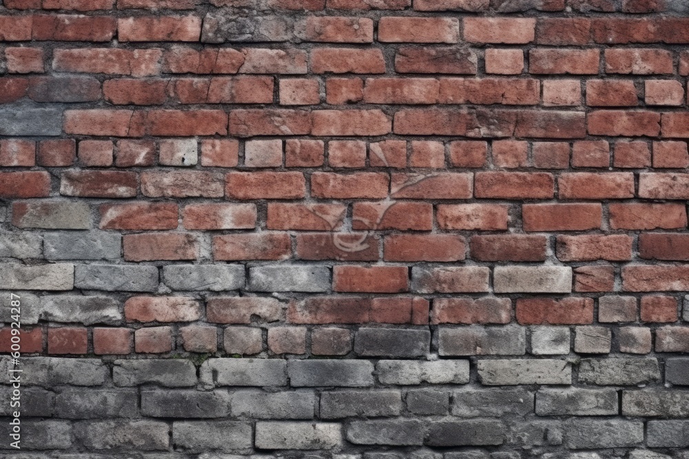 Authentic Brick Wall Texture Background for Your Designs, Generative AI