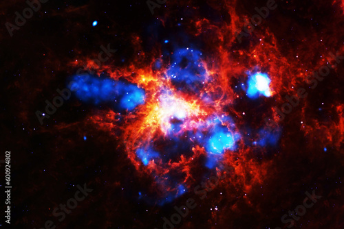 Bright space nebula in deep space. Elements of this image furnishing NASA. © Artsiom P