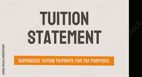 Form 1098 T - Tuition Statement for education tax credits.