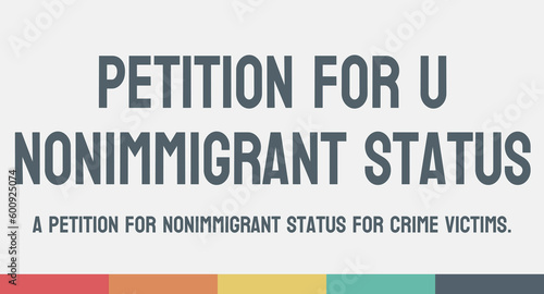 Form I-918 Petition for U Nonimmigrant Status - Form for nonimmigrant victims of crimes photo