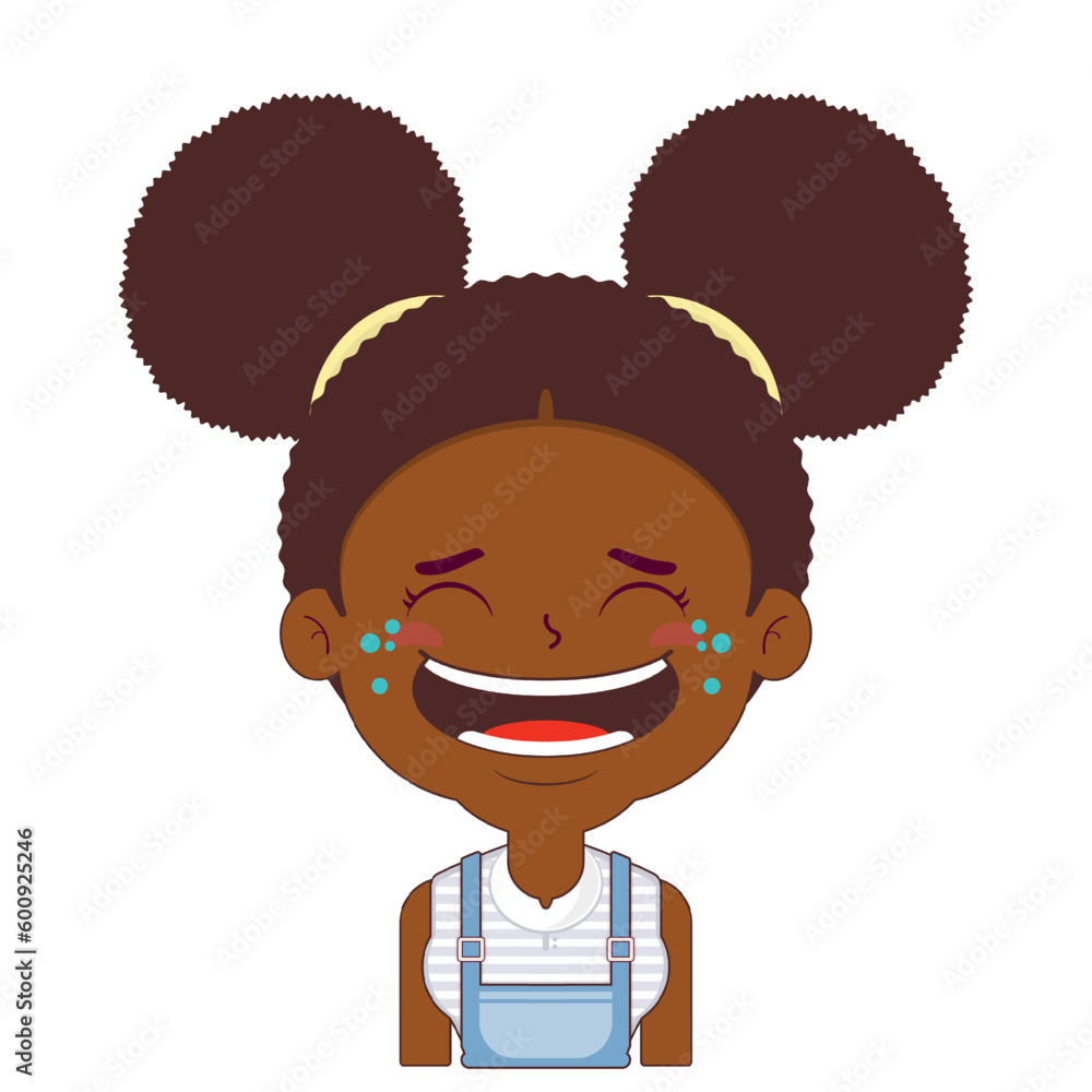 african american girl laughing face cartoon cute african american girl laughing face cartoon cute
