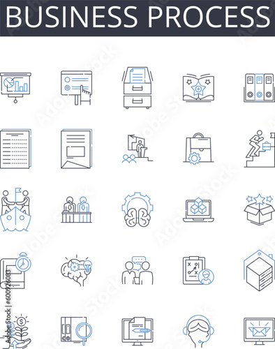 Business process line icons collection. Charity, Donation, Legacy, Fundraiser, Gift, Investment, Philanthropy vector and linear illustration. Trust,Capital,Estate outline signs set