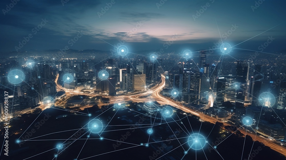 Digital Network, 5G, Highspeed Internet, Connected, Generative AI