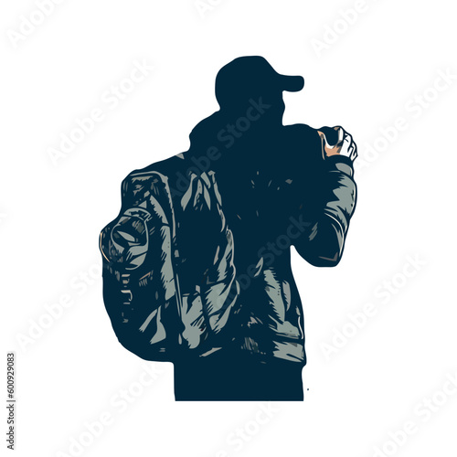 Young adult photographer