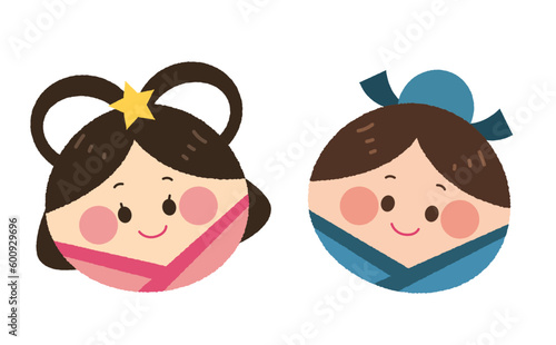 織姫と彦星のかわいいイラスト