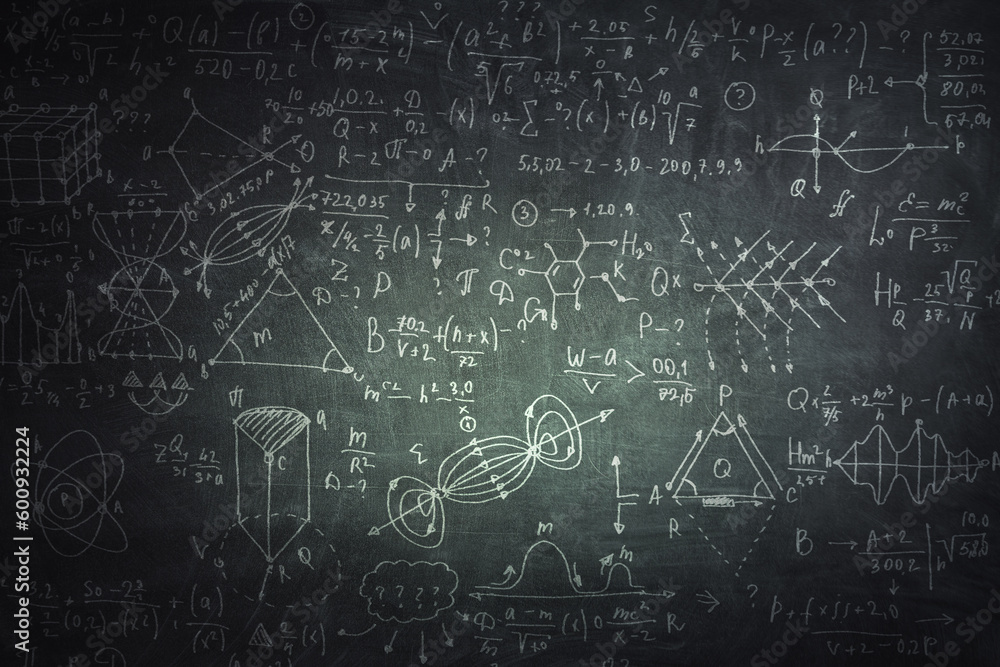 Math geometry formulas on background. Math geometry formulas on background.