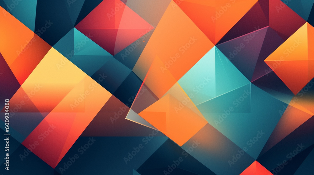 Generative AI, an abstract background image that incorporates geometric shapes Generative AI, an abstract background image that incorporates geometric shapes