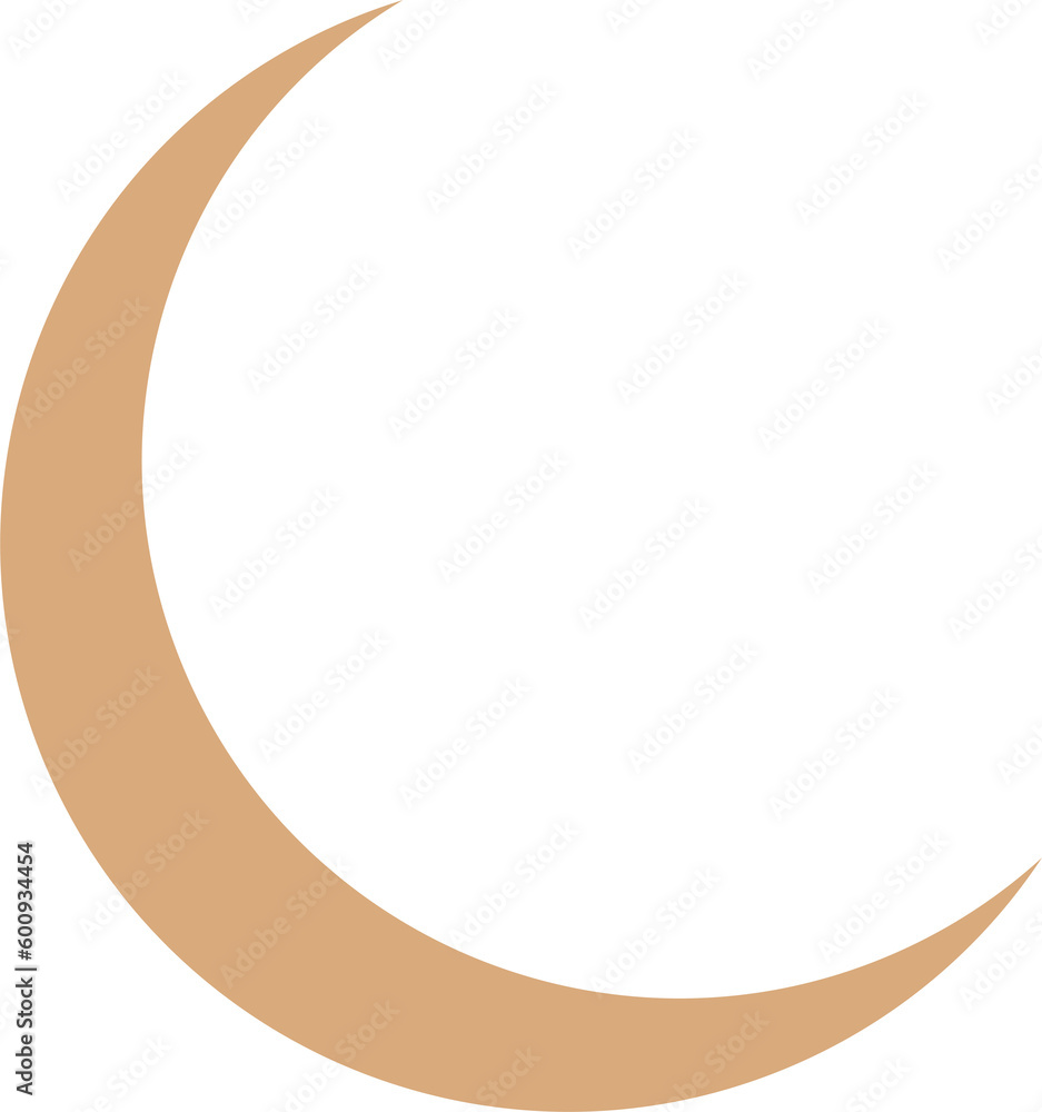 Moon and stars icon isolated . Cloudy night sign. Sleep dreams symbol