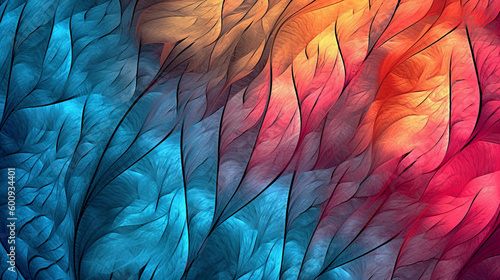 Generative AI, an abstract background image using a fractal pattern © icehawk33