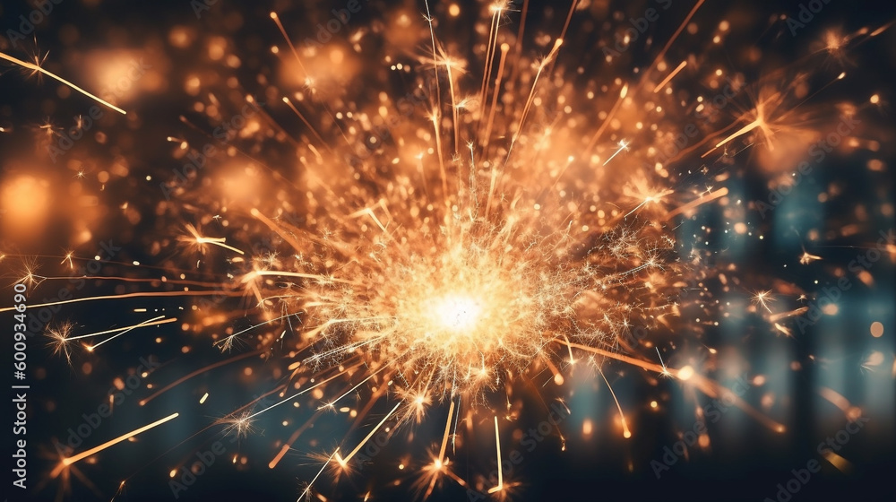 Fototapeta premium Generative AI, an abstract background image using a sparkler effect