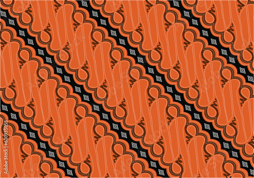 Batik Indonesian: is a technique of wax-resist dyeing applied to whole cloth, or cloth made using this technique originated from Indonesia. Batik is made either by drawing dots and lines