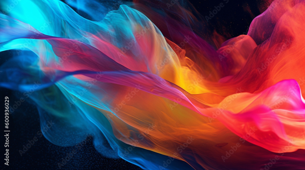 Generative AI, an abstract background image with a fluid movement effect Generative AI, an abstract background image with a fluid movement effect