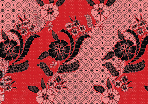 Batik Indonesian: is a technique of wax-resist dyeing applied to whole cloth, or cloth made using this technique originated from Indonesia. Batik is made either by drawing dots and lines
