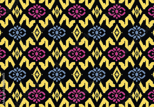 Batik Songket Indonesian: is a technique of wax-resist dyeing applied to whole cloth, or cloth made using this technique originated from Indonesia. Batik is made either by drawing dots and lines