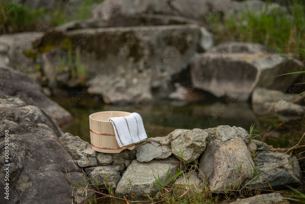 Fototapeta premium 露天風呂