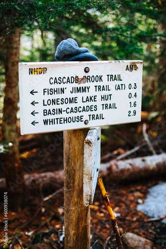 Hiking Signs White Mountain National Forest