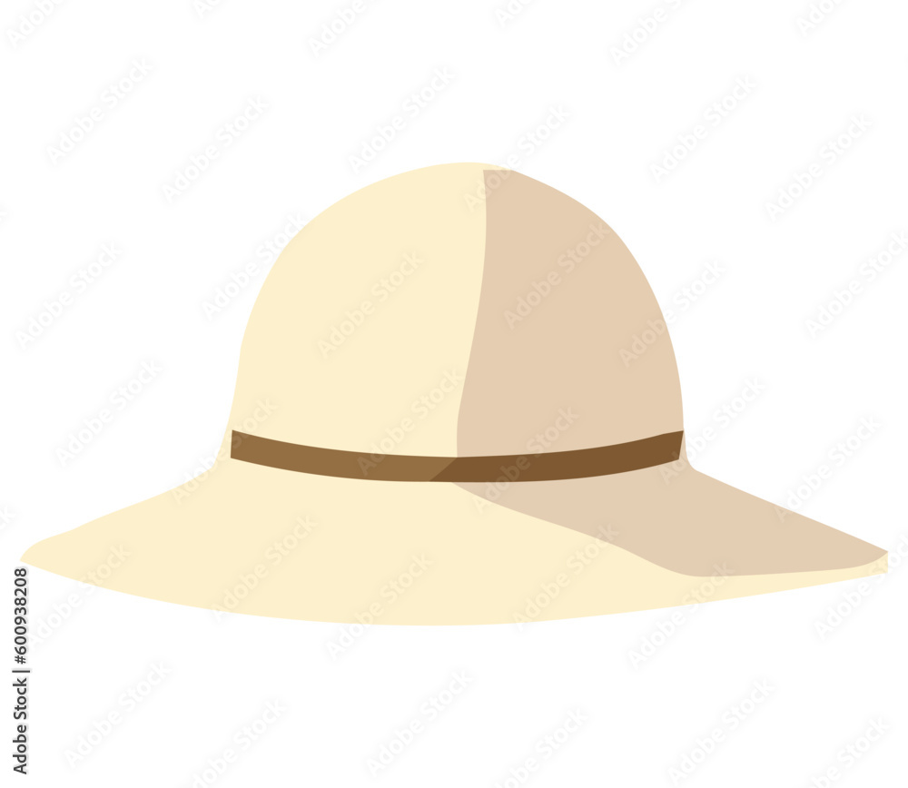 Beach hat illustration Beach hat illustration