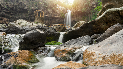 Watergal of Cascada Blanca, mountain tourist destination in Matagalpa, Nicaragua photo