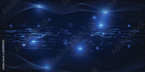 Abstract futuristic digital technology background with digital circuit communications for hi tech advertising and game artwork.Vector illustrations.