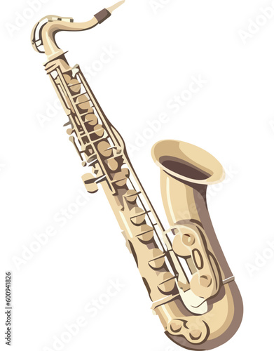 golden saxophone illustration