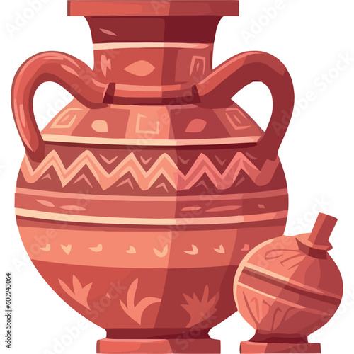 Antique earthenware pottery